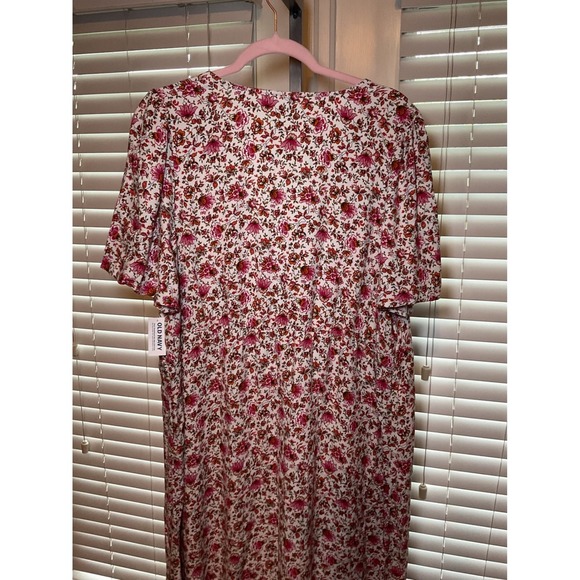 Old Navy Floral Dress V-Neck Short Sleeve Casual Summer Dress XXL - Picture 7 of 11